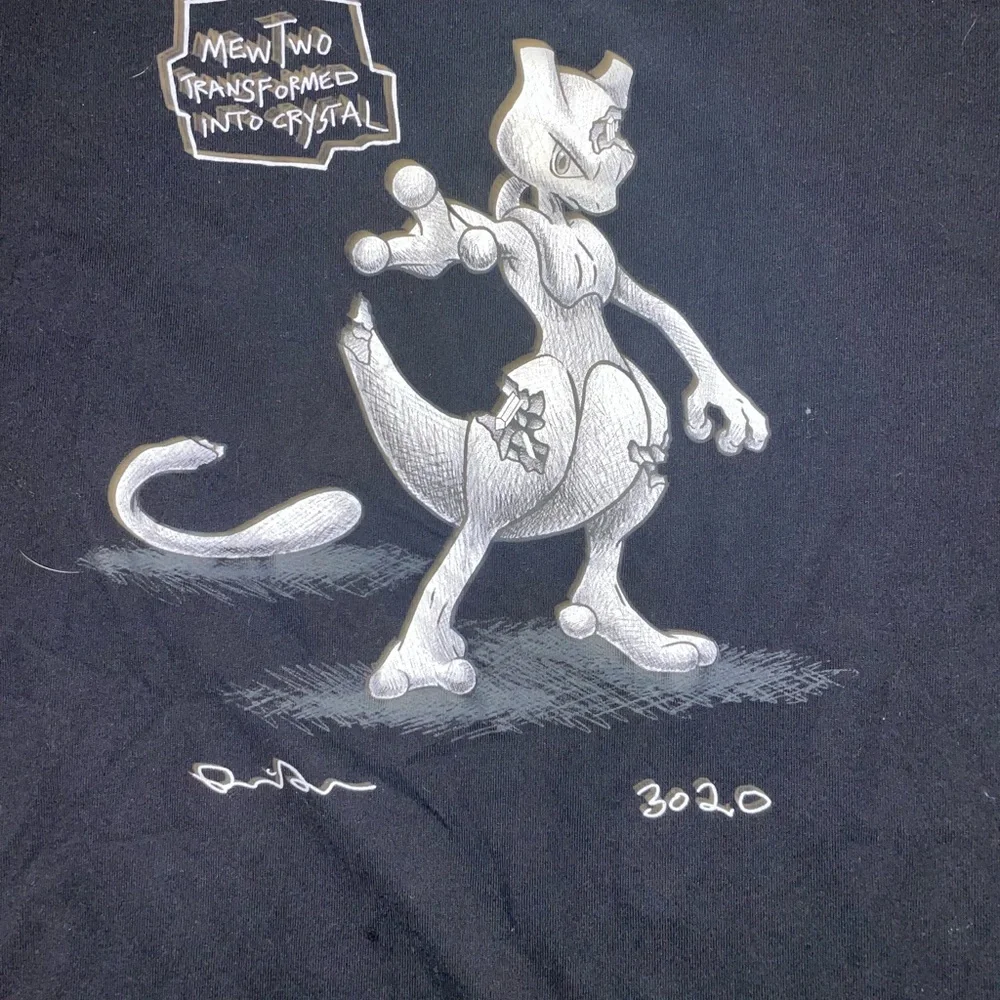 Black Graphic Cat T-Shirt
